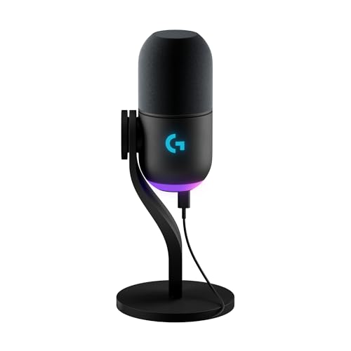 Logitech G Yeti GX Dynamic Microfono a condensatore RGB per gaming