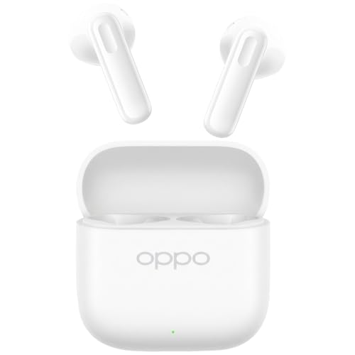 OPPO Enco Buds3 Auricolari In-Ear Wireless Bluetooth 5.4, IP55, 48h Batteria, Bianco