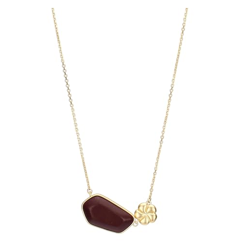 THUN Collana con fiore oro ceramica 40+5cm