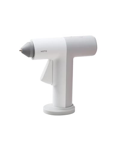HOTO Pistola per Colla a Caldo Senza Fili USB Ricaricabile con 10 Stick