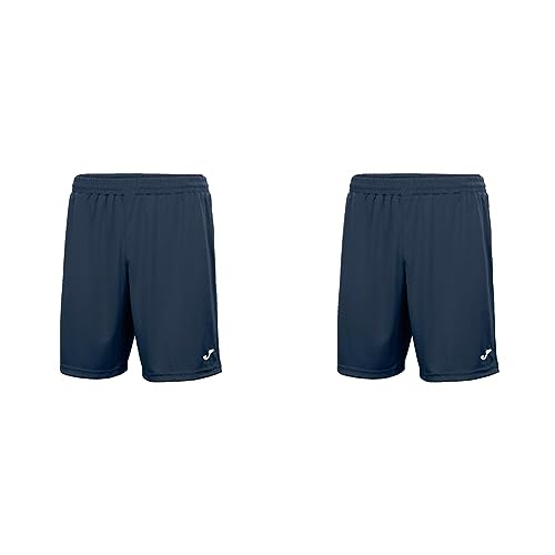 Joma Nobel Pantaloncini Unisex Adulto, Blu Marino, Confezione da 2