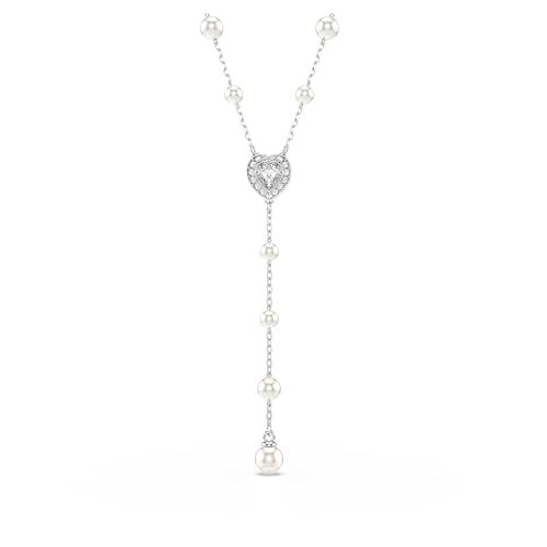 Swarovski Ariana Grande Collana a Y con Cristalli e Crystal Pearls