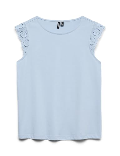 VERO MODA Vmemily SL Top Donna con Dettaglio Pizzo