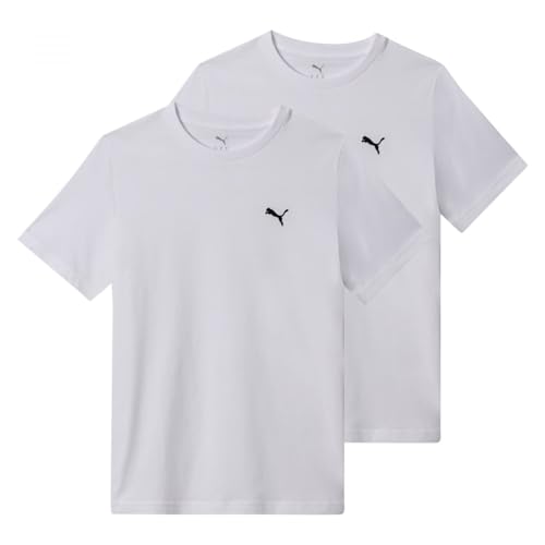 PUMA T-Shirt Unisex con Logo Ess Multipack