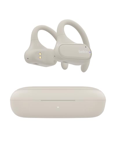 Belkin SoundForm ClearFit Auricolari Wireless Open-Ear Sportivi e Leggeri, Auricolari Bluetooth Resistenti all'Acqua (IPX5), Cuffie Wireless per Escursionismo, Ciclismo