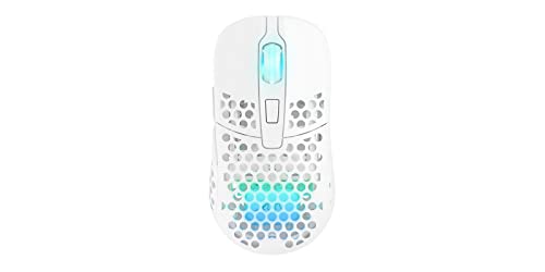 Xtrfy M42 Wireless, Mouse da Gioco Ultraleggero Senza Fili, Ottimizzato per Gaming Competitivo, Wireless 2,4 GHz, Illuminazione RGB, Alloggiamento Modulare (
