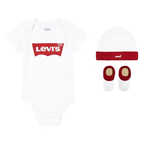 Levi's Classic Batwing 3 Pezzi Set Neonato Bianco