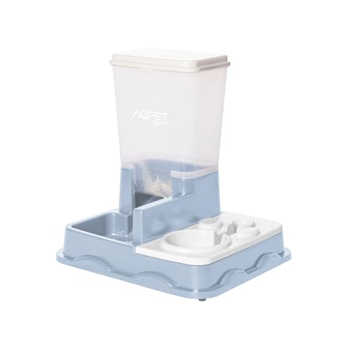 Dispenser Automatico Acqua e Cibo 2 in 1 per Cani e Gatti, Grande Capienza 5L