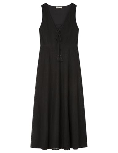 SPRINGFIELD Abito Midi con Scollo a V Nero Donna