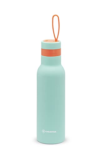 Osama Borraccia Termica 500 ml Antibatterica Acciaio Inox, 24h Cold 12h Hot