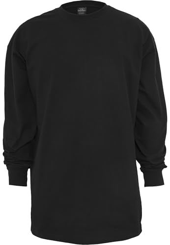 URBAN CLASSICS Maglietta Basic Uomo Maniche Lunghe Cotone Oversize