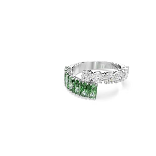 Swarovski Matrix Anello con Zirconia Trasparenti e Verdi