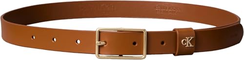 Calvin Klein Cintura Square Buckle Loop 2,5 cm Marrone
