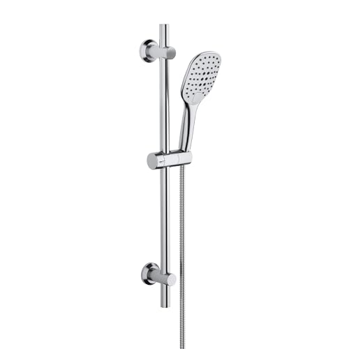 JOHO Colonna Doccia Acciaio Inox 70 cm con Supporto Regolabile e Doccetta 3 Geti