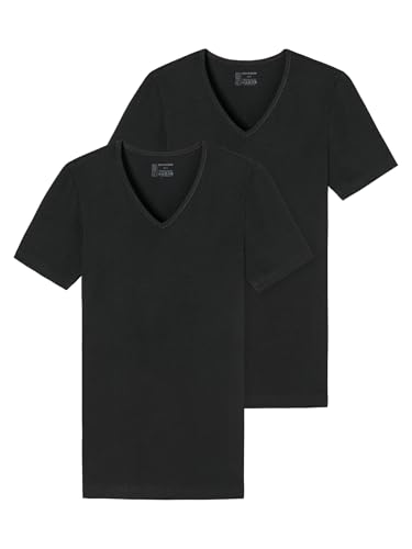 Schiesser 2 Pack Canottiera Intima Uomo Scollo a V Cotone Biologico