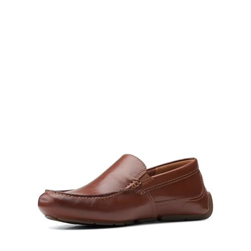 Clarks Markman Plain Uomo, Pelle Dark Tan