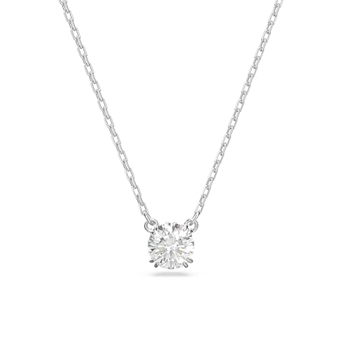 Swarovski Pendente Constella Taglio Round Bianco Rodio