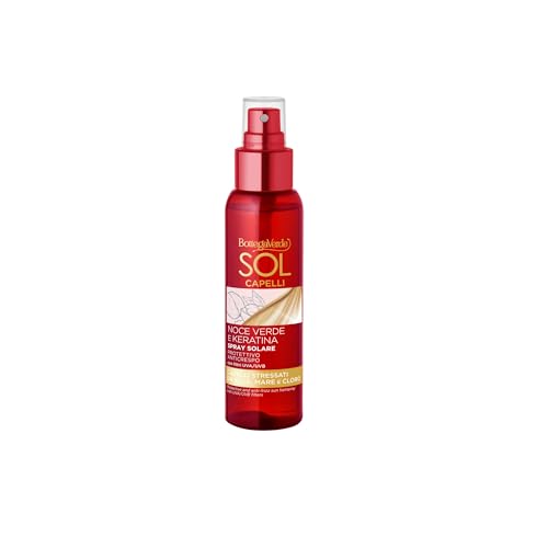Bottega Verde Spray Protettivo Solare Capelli con Noce Verde e Keratina, 100 ml