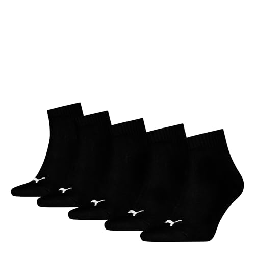 PUMA QUARTER PLAIN 5P, Calzini Unisex - Adulto