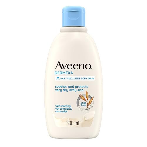 Aveeno Dermexa Bagno Doccia Emolliente Quotidiano con Avena e Ceramidi, 300 ml