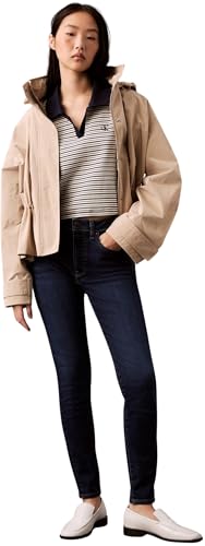 Calvin Klein Donna Jeans Skinny Blue Orbit Vita Media, Blu (Blue Orbit)
