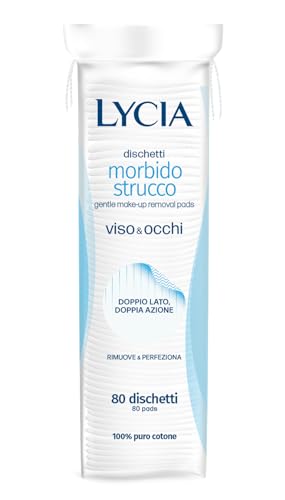 Lycia Dischetti Struccanti Cotone, 80 pezzi