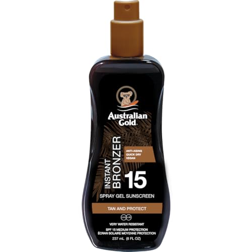 Sunscreen SPF15 Spray Gel Instant Bronzer 237 ml