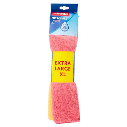 Vileda Colors Set Panni in Microfibra Multiuso 4 Pezzi