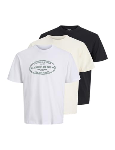 Jack & Jones Joryork Maglietta a Maniche Corte 3 Pezzi