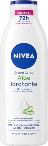 NIVEA Crema Corpo Aloe Idratante con Acido Ialuronico e Aloe Vera, 250 ml