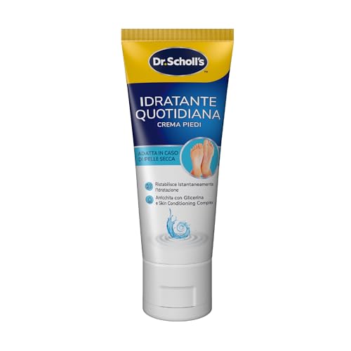 Dr. Scholl's Crema Hydration Boost, Crema Piedi Arricchita con Urea, Glicerina e Skin Conditioning Complex per Idratare la Pelle Secca Idratazione Profonda per Piedi più Morbidi e Lisci, 75ml