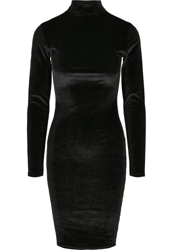 Urban Classics Ladies Velvet Turtle Neck Dress Vestito