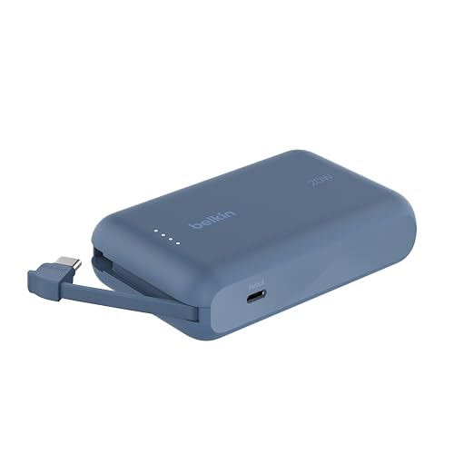 Belkin BoostCharge Power Bank 10000mAh con Cavo USB-C Integrato