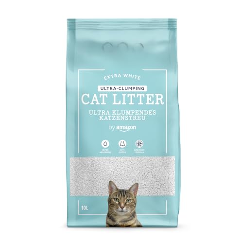 Amazon Lettiera Agglomerante per Gatto Ultra, Bianca, 10L