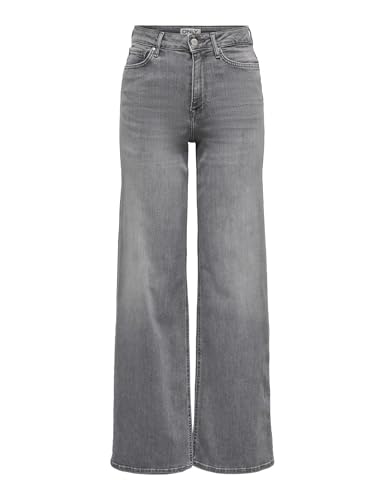 Damen Onlmadison Blush HW Wid DNM Rea0938 Noos Light Grey Denim