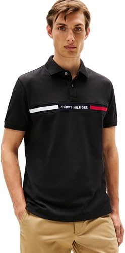 Tommy Hilfiger Uomo Maglietta Polo Maniche Chest Insert Regular Fit