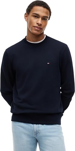 Tommy Hilfiger Felpa Uomo Essential Terry Crewneck Scollo Rotondo Desert Sky