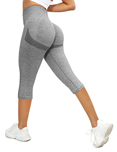 Yuson Leggins Donna 3/4 Vita Alta Anticellulite Push Up Yoga