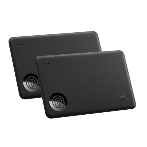 Life360 Tile Slim Localizzatore Bluetooth 2 Pezzi Nero