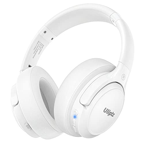 Uliptz Cuffie Wireless Bluetooth, 65 Ore Di Riproduzione, 6 EQ Modalità di Suono, Cuffie Senza Fili Stereo HiFi Over Ear con Microfono, Cuffie Bluetooth 6.0 per Viaggio/Ufficio/Telefono/PC