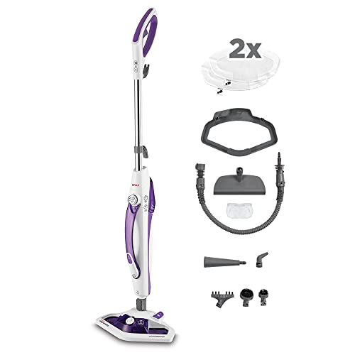Polti Vaporetto SV440 Double Scopa a Vapore 2 in 1 con Pulitore Portatile, 1500W