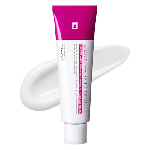 TOSOWOONG Crema Illuminante Arbutina 7% e Acido Tranexamico 4%, 50ml
