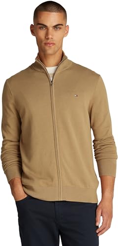 Tommy Hilfiger Pullover Uomo con Cerniera Essential Cotton