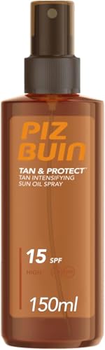Piz Buin Tan & Protect Olio Spray Solare SPF 15