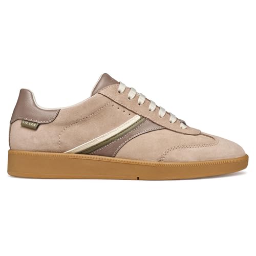 Geox D Meleda Scarpe da Ginnastica Donna Beige