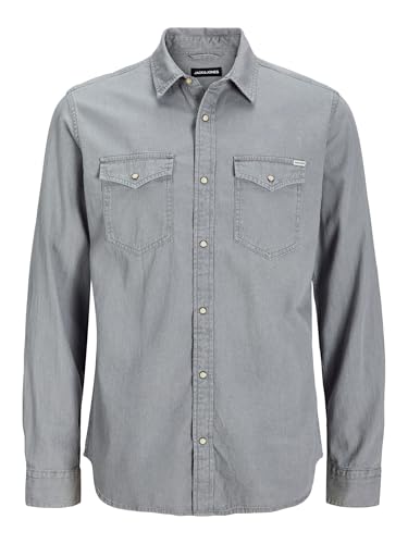 Jack & Jones S JJESHERIDAN Camicia in Jeans Uomo