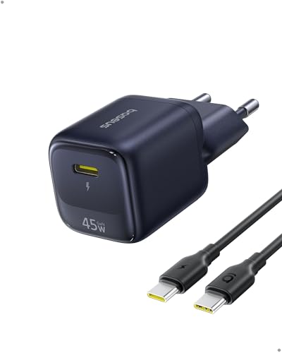 Baseus Enerfill Caricatore USB C 45W GaN con Cavo 1m