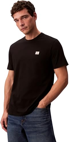 Calvin Klein Uomo T-Shirt Maniche Corte Badge Jersey Classic Tee