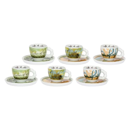 THUN Vogliadi Set 6 tazzine espresso con piattino