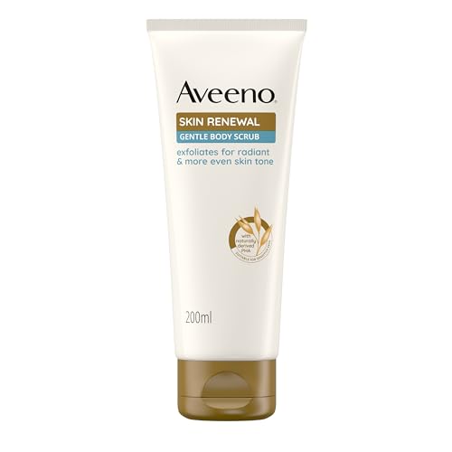 Aveeno Skin Renewal Scrub Corpo Delicato con Avena Prebiotica, PHA e Niacinamide